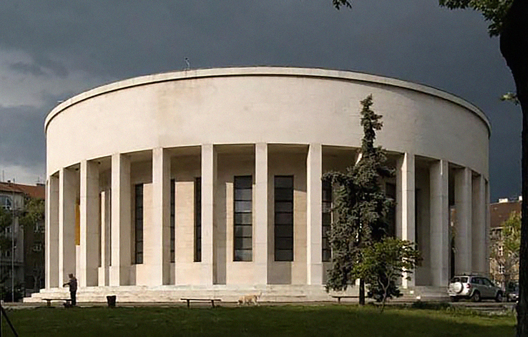 Exterior of Croatian Association of Artists (HDLU) Treasury and Mint, Zagreb, Croatia, 2014