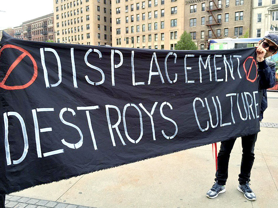Displacement Destroys Culture, Agit-Prop! Protest Brooklyn Museum