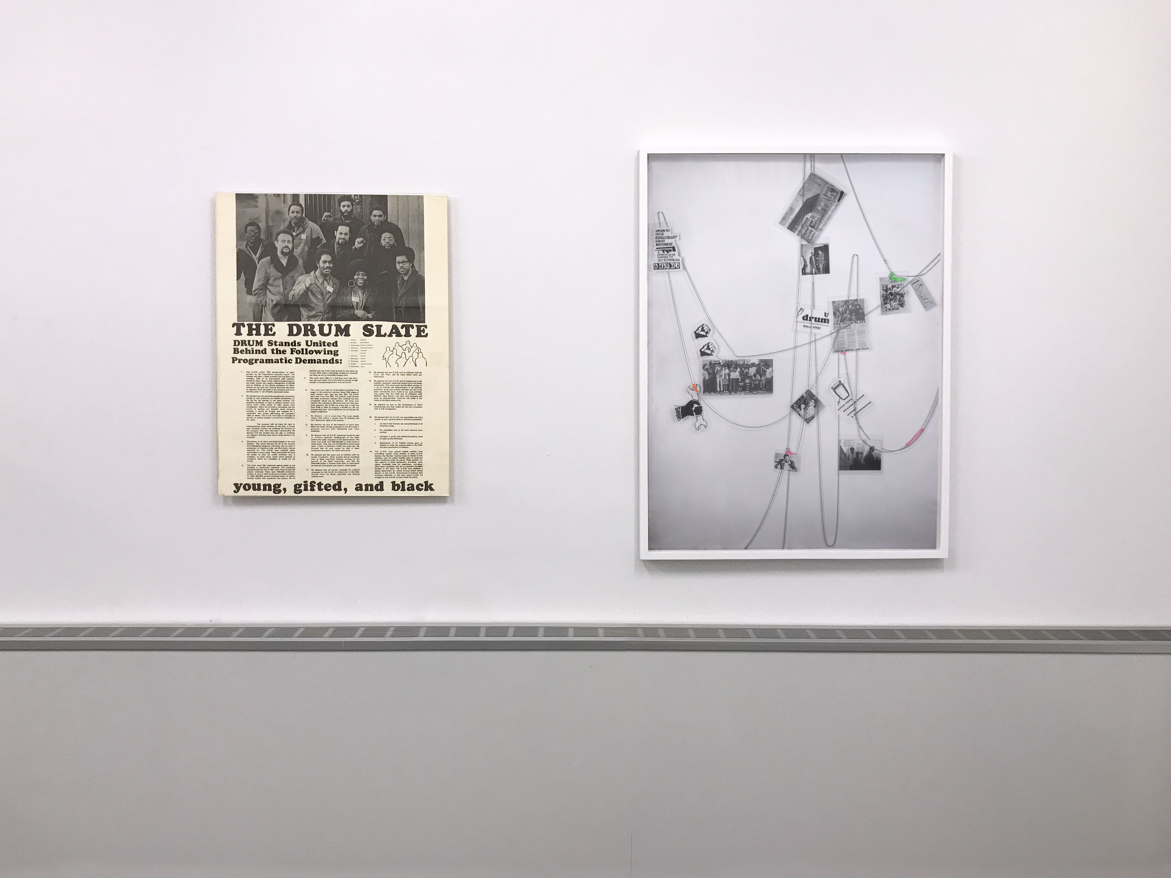 Installation view of Documents of Resistance—Our Oppressions Are Connected at the PS122 Project Space, New York, NY, 2020 © Antonio Serna